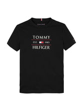 TOMMY FLAG HILFIGER T-Shirt Black